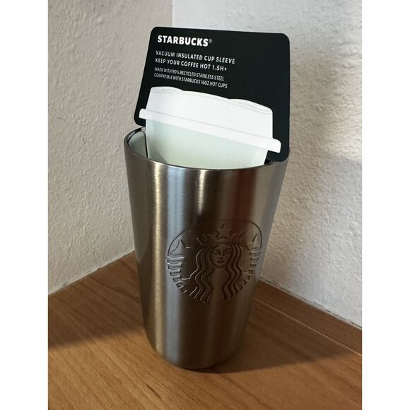 Starbucks 2024 Vacuum Insulated Cup Sleeve 16 Oz NWT - Picture 2 of 4